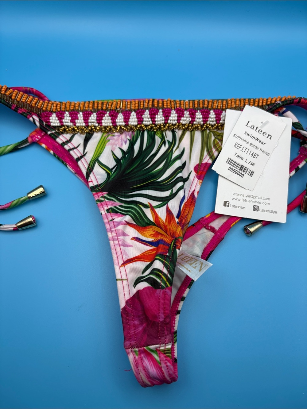 ⚡ Lateen Style Thong Bikini Bottom